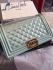 Chanel Metallic Patent Boy Bag 25cm